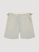 Blue & White Seersucker Tailored Short