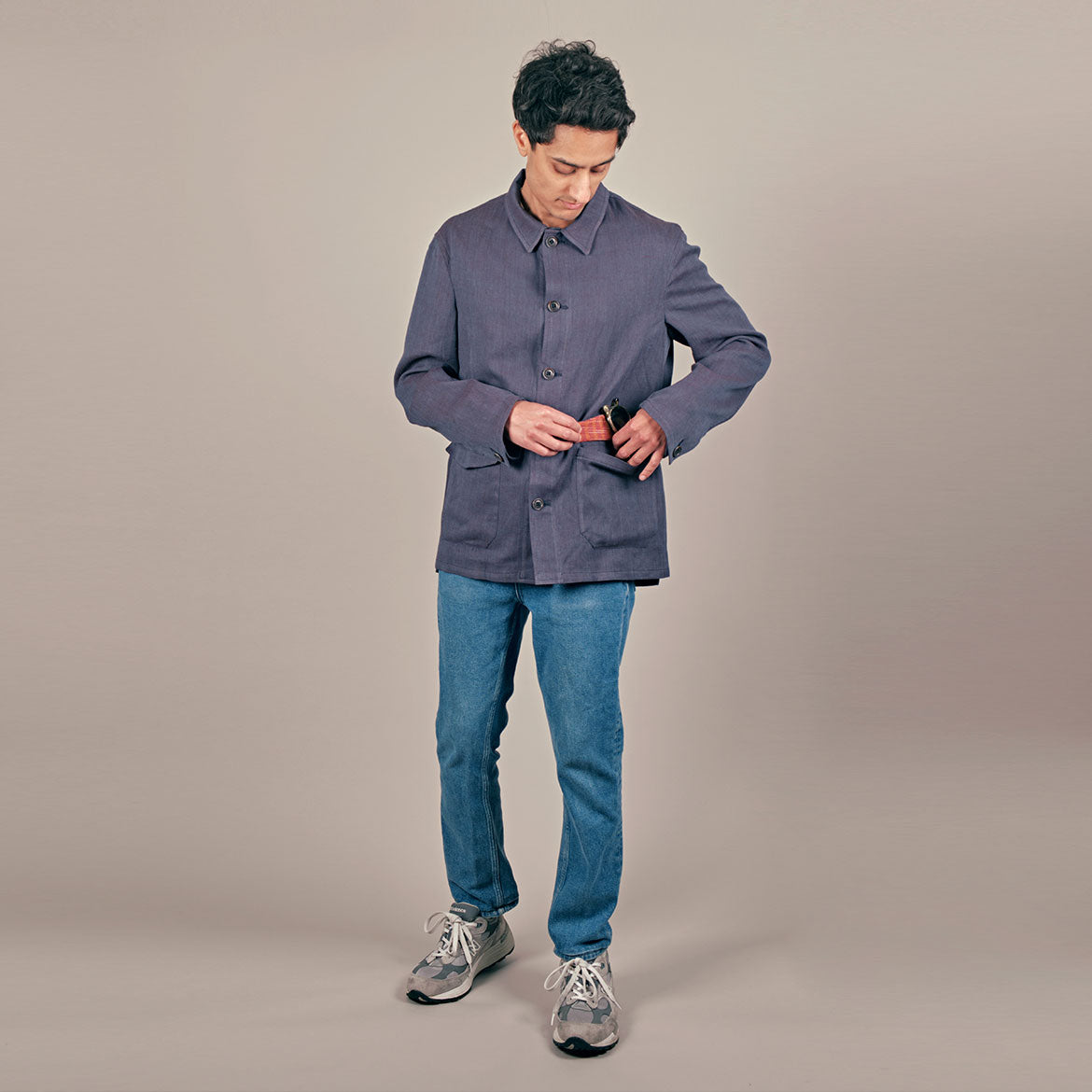 Kerala Jacket - Linen Cotton - Soho Blue