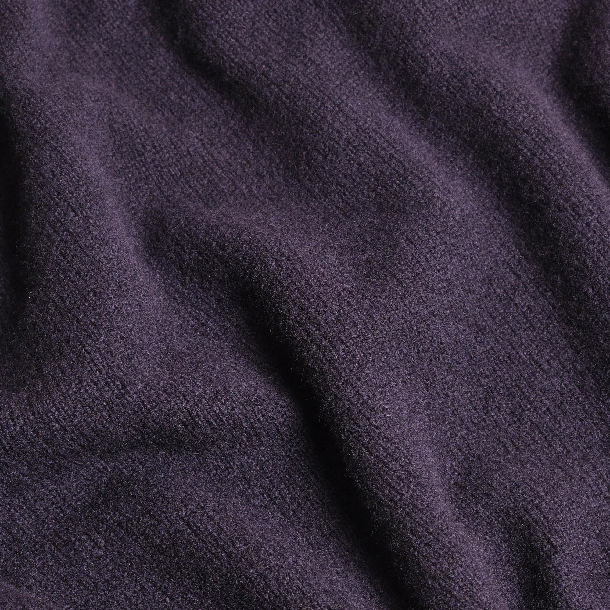 Navy Blue Merino Wool Cashmere Roll Neck Jumper