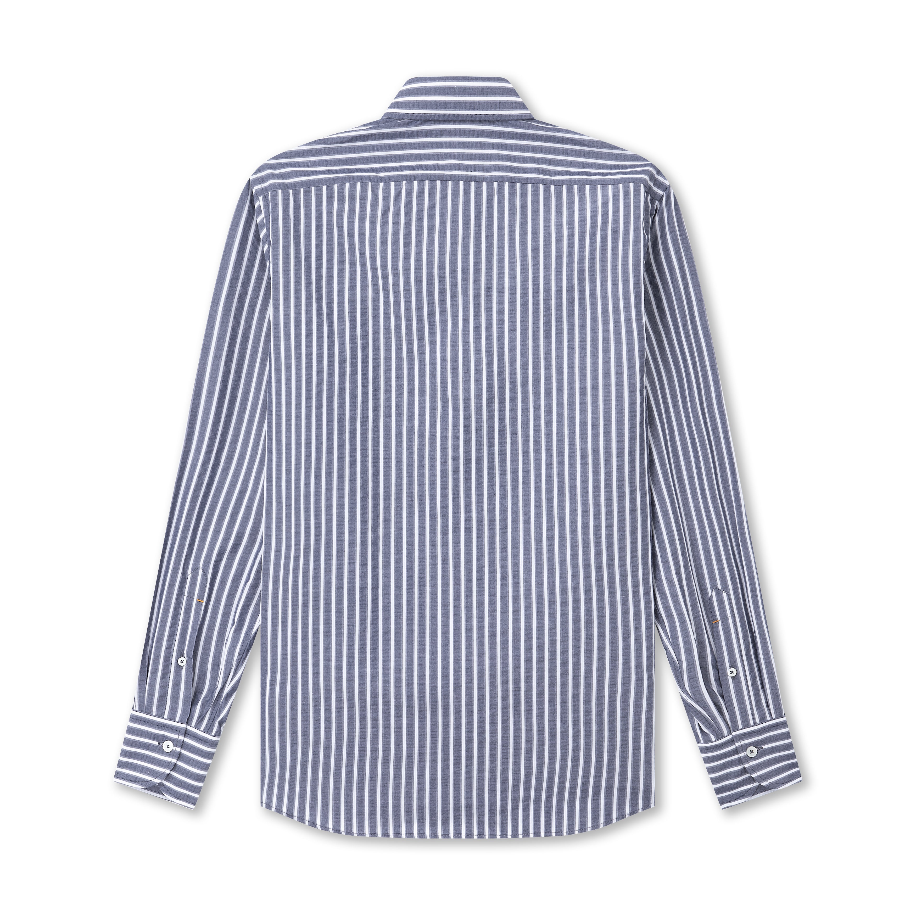 Navy Seersucker Popover Shirt