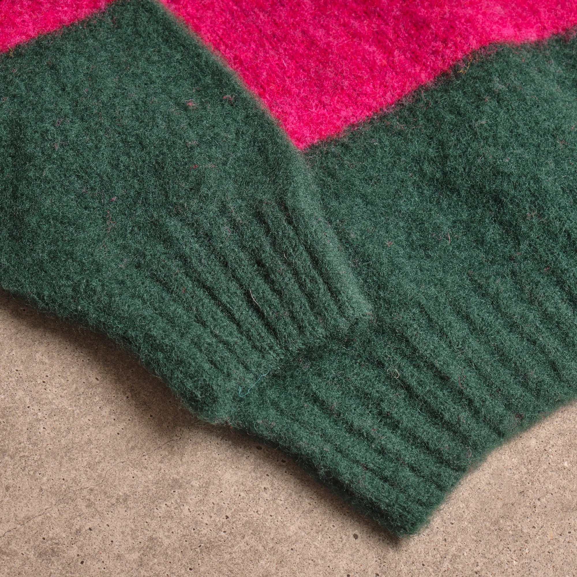 Sherbet Stripe Brushed Shetland Crewneck Jumper