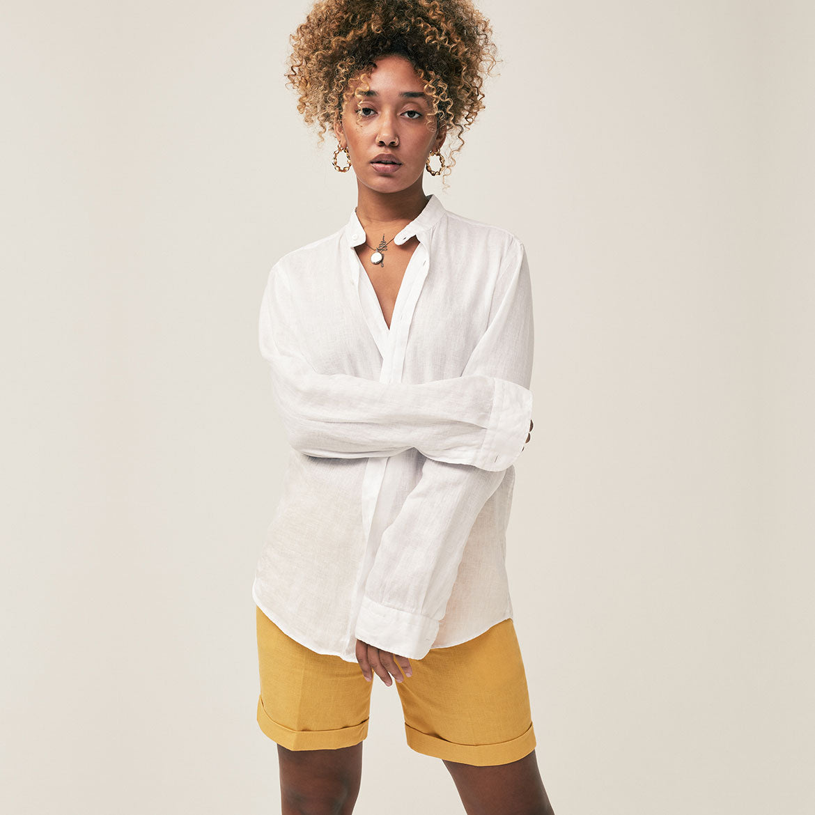 Pondicherry Linen Shirt Unisex | Coconut Residence