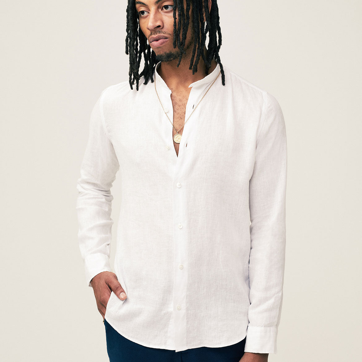 Pondicherry Linen Shirt Unisex | Coconut Residence