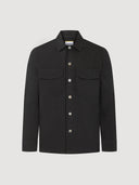 Black Cotton-Linen Orchard Field Jacket