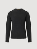 Black Shetland Crew Neck Jumper