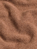 Camel Merino and Cashmere Roll Neck Jumper