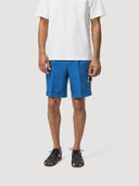Cobalt Blue Single Pleat Linen Tailored Short