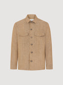 Dark Tan Linen Orchard Field Jacket