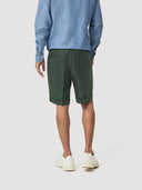 Emerald Green Single Pleat Linen Tailored Short