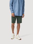 Emerald Green Single Pleat Linen Tailored Short
