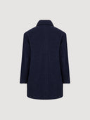 Indigo Oversized Wool Car Coat