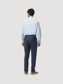 Light Blue Mandarin Collar Cotton Poplin Shirt