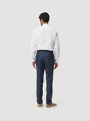 White Mandarin Collar Cotton Poplin Shirt