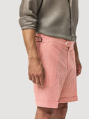 Red & White Seersucker Tailored Short