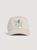 Safari Doodle Ecru Cotton Baseball Cap