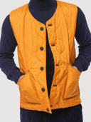 Yellow Quilted Travel Gilet Vest