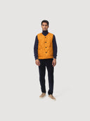 Yellow Quilted Travel Gilet Vest