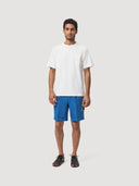 Cobalt Blue Single Pleat Linen Tailored Short