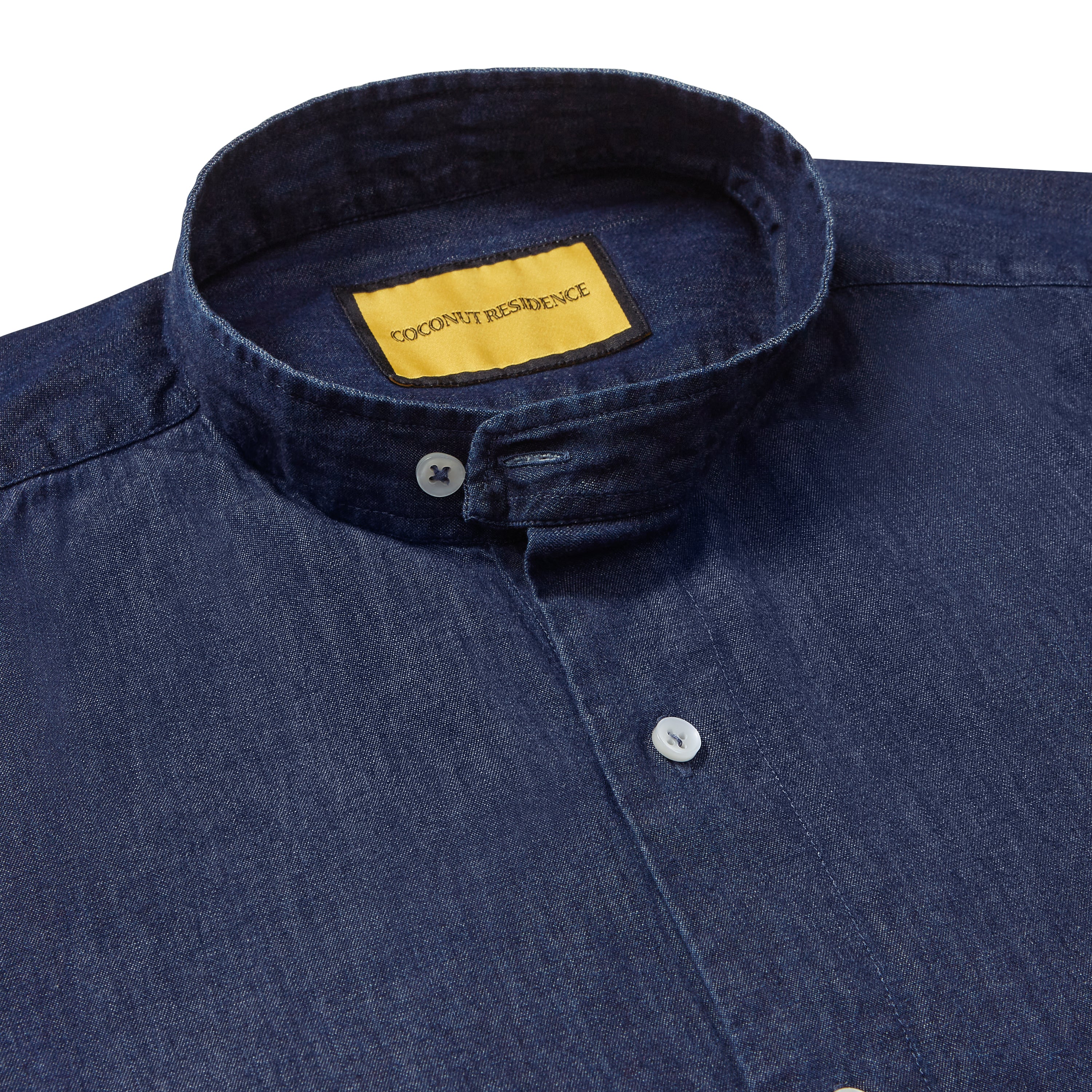 Pondicherry Indigo Denim Shirt Unisex | Coconut Residence